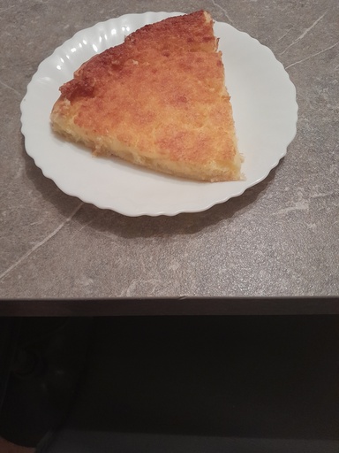Tarte à la noix de coco/crème fraiche (1 pers)