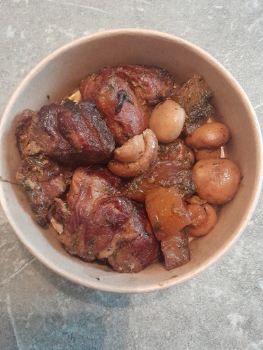 Sauté de porc  roussi (champignons)